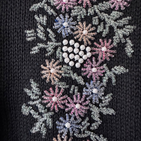 Yarn works Vintage Beaded Cardigan Sweater - Picture 4 of 6